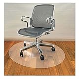 Kratzfest Bodenschutzmatte, Bürostuhlunterlage Bodenmatte, Schreibtischstuhl-Unterlage,Bodenschutzmatte,Durchsichtig Tischschoner,Runden Stuhlunterlage,Mattierte Pvc Schreibtischstuhl Unterlage,S