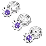 3 Pack Ersatz Rasierkopf Scherköpfe für Philips Norelco HQ8 PT720 PT725 PT815 PT860 AT890 AT899 AT750 Series, Herren Elektrorasierer Köpfe Klingen Rasiermesser Zubehör für M