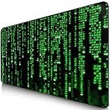Sidorenko XXL Gaming Mauspad | 900 x 400mm | Mousepad | spezielle Oberfläche verbessert Geschwindigkeit und Präzision | Fransenfreie Ränder | rutschfest | Grü