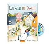 Buchspielbox Das Alles ist Familie + Kinder-Sticker I Bilderbuch zum Vorlesen für Kinder ab 4 J