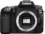 Canon EOS 90D Spiegelreflexkamera Gehäuse Body (32,5 Megapixel, 7,7 cm (3 Zoll), Bluetooth, Vari-Angle Touch Display, APS-C Sensor, 4k, Full-HD, DIGIC 8, WLAN), schw