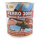 Spezial Rostschutz Ferro 3000 oxidrot RAL3009 seidenmatt 0,375