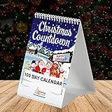 AmazingDays Weihnachten Deko Adventskalender 2021 100 Tage Weihnachts-Countdown-Kalende Für Desktop Tisch Ornamente Xmas Dekorationen 1p