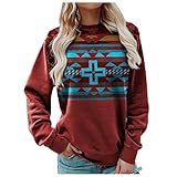 Weihnachten Christmas Sweater Pullover Damen Weihnachtspullover Xmas Einhorn Rudolph Rentier Strickpullover Weihnachtsparty Oberteile Elegant Oversize Rundhals Rentiermuster Lustig Christmas Sw