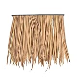 KLHGDM Grasdach, Künstliche Tatsache, Bardach-dachläufer, Feuerfeste Kunststoff-strohdach-Dekoration, Künstlicher Metall-Pelz-strohregenschirm, Regensicher Und Langlebig(Size:500x500mm,Color:A)