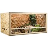 OSB Terrarium, Holzterrarium 120 x 80 x 60 cm mit Seitenbelüftung