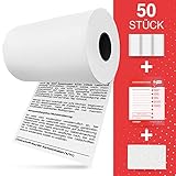 LICURAT - EC Rollen Thermopapier mit SEPA Lastschrift & EC Reinigung - 57mm x 9m x 12mm - u.A. für Kassenrollen Ingenico - EC Thermopapier - [50 EC Thermorollen 57mm]