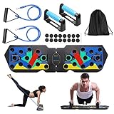 WINWEND Push up Board, 20 in 1 Faltbares Liegestütze Brett, Multifunktionale Fitness Geräte Push Up Board, Muskelboard für Gym Home Training