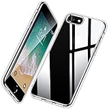 Vakoo Silikon Case für iPhone 7 Hülle/iPhone SE 2020 Hülle/iPhone 8 Hülle Transparent, Crystal Clear iPhone 7 Schutzhülle Dünn und Weiches Handyhülle iPhone SE 2020 Case, Durchsichtig