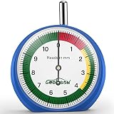 GODESON Profiltiefenmesser für Reifen in MM Zifferblatt,Reifenprofiltiefenmesser Intelligenter Farbcodierter Reifen Profiltiefe Messen,Profi für Motorrad, Auto, LKW , Bus und offroad zubehör…