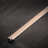 YLLFF übergangsprofi T-Form-Teppichboden Übergangsstreifen, Schwellenstreifen für Tür, Bodenteppich-Randleiste, Flexible Schwellenübergänge, für Badezimmer, Büro (Color : F, Size : Length 95cm/37in)
