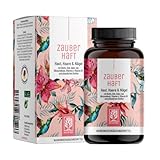Haar Vitamine - 450mg Silizium hochdosiert & Biotin Zink Selen für Haare - Kieselsäure aus Bambus, Kupfer, Iod, Brennessel und B-Vitamine - 120 Haar Vitamin Kapseln - Vegan aus D