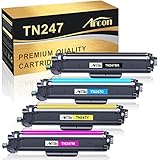 Arcon Kompatibel TN-243CMYK Toner als Ersatz für Toner Brother MFC L3750CDW TN247 TN-247 MFC-L3750CDW DCP-L3550CDW MFC-L3770CDW HL-L3210CW HL-L3230CDW MFC-L3710CW ( Schwarz Cyan Gelb Magenta )