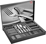 ZWILLING 1000954 Besteck-Set, 60-tlg., Für 12 Personen, 18/10 Edelstahl/Hochwertiger Klingenstahl, Poliert, New