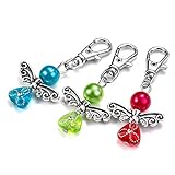 30 Set Hochzeit Taufe Anhänger Weihnachten Kommunion Konfirmation Geschenk für Gäste Anhänger Perlenengel Schutzengel Geburtstag Weihnacht Taufe Kommunion Gastgeschenk Handmade Schlüsselanhäng