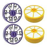 Zubehör Waschbarer Motor-Filter und Postmotor-Allergie HEPA Filterkit Fit für Dyson DC19 DC20 DC29. Staubsauger (jeweils 2) Staubsauger (Color : Yellow and Blue)
