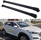 2 Stück Aluminium Dachträger Crossbar für Hyundai Tucson 2015-2019, Hohe Schlagfestigkeit Tragfähigkeit ​Relingträger Nachrüsten Reisen und Camping