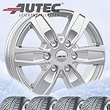 4 Winter Kompletträder Quantro 7x17 ET 51 5x112 brillantsilber mit 225/55 R17 101V Semperit Speed-Grip 5 XL FR