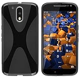 mumbi Hülle kompatibel mit Lenovo Moto G4 / G4 Plus Handy Case Handyhülle, schw