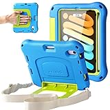 ZtotopCases Kinder Hülle für Neu iPad Mini 6 2021, Eingebaut Screen Protector, Mit Stifthalter und Hüftgurt, Ultra Leicht Stoßfest Robust, Case Cover für iPad Mini 6 Generation 8.3 Zoll, B