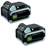 IKRA 17180929-AZ1 Doppelpack 2 Batterien 40 V 2,5Ah Li-Ion Akkus Ersatzakkus ONE FOR ALL, schw