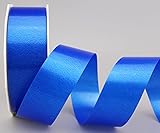 Polyband BLAU 90 m x 4 cm (Rolle) (0,13€/m) Geschenkband Dekoband 40 mm Glanzband WETTERFEST Schleifenband Kartengestaltung Basteln Ringelb