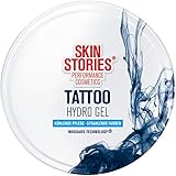 SKIN STORIES Tattoo Hydro Gel (75 ml), kühlendes Tattoo Gel für strahlende Tattoofarben, feuchtigkeitsspendendes Aloe Vera Gel für beanspruchte H