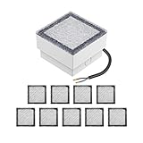 parlat LED Pflasterstein Wegbeleuchtung CUS 10x10cm 230V warm-weiß, 10 Stk