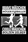 Coole Mädchen spielen Fußball: Notizbuch / Notizheft für Fußballerin Fußballspieler-innen Fußball-Fan A5 (6x9in) liniert mit L