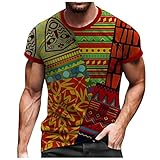 Unterhemd für Herren Kurzarm T-Shirt Männer Rundhals Vintage Drucken Tank Top Cool Graphics Kurzarm Hemd Oversize Sportshirt Sommer Bequeme Lose für Sport Freizeit und Reisen #LN4444