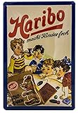 HARIBO Retro Blechschild Werbung Fruchtgummi Küche Reklame-Marke-Schild-Magnet-Metallschild-Werbeschild-W