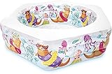 Kinderpool Planschbecken Schwimmbad Family Pool Planschbecken Babypool Baby Pool Familienpool Schwimmingpool Kinderplanschbecken mit aufblasbarer Boden 191 x 178 x 61