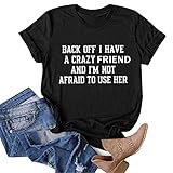 Women's Letters Printed Shirt Short-Sleeve Round Neck Tee Shirts Funny Letter Print Graphic Blouse T