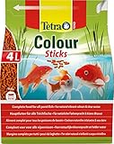 Tetra Pond Colour Sticks – Fischfutter für Teichfische, für natürliche Farbenpracht und klares Wasser, 4 L B