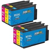 DOREINK Kompatibel Druckerpatronen Ersatz für HP 951 XL Multipack für HP Officejet Pro 8600 8610 8620 8630 8100 8616 8615 276dw 251dw 8660 8625 8640 Drucker 6er Pack (2 Cyan 2 Magenta 2 Gelb )