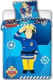 Feuerwehrmann Sam 008 Kinderbettwäsche Fireman Sam Babybettwäsche 100x135 cm + 40x60