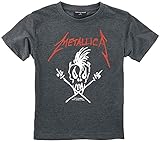 Metallica (Scary Guy) - Kids T-Shirt Farbe anthrazit - rot/weiß, Größe 164