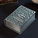 Jianghuayunchuanri Schatzkiste Schmuckkästchen Elegant Geschenkbox Metal Jewelry Box in Form von Fluch der Karibik Geschnitzte Haus Dekoration (Farbe : Silver1, Size : 12.5x9.5x4.7cm)