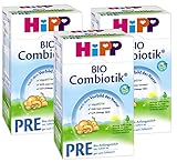 Hipp Bio Combiotik Pre - von Geburt an, 3er Pack (3 x 600g)