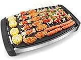 LLDKA Elektrogrill Tischgrill Smokeless Grill Temperatur einstellbar Antihaftbeschichtung 1800 W