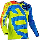 Tomwell Herren Radfahren Jersey Schnell Trocknen Fahrradtrikot Langzarm Cycling Jersey Atmungsaktive Radsport Trikot MTB Fitness Mountainbike Unisex P Grün S