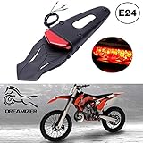 DREAMIZER Motorrad Dirt Bike Fender Rücklicht, Motorrad Motocross LED Bremsleuchte Hinten mit Halterung für Off-Road SMR 690 CR EXC WRF 250 450 125SX XR DRZ KLX KMX WR125