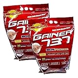 2x 3 kg MEGABOL Gainer 737 Whey Protein Big Packs | 3kg je Packung | Mass Gainer Eiweißpulver Aminosäuren Muskelaufbau | Nahrungsergänzungsmittel (2er Pack) (Toffee)