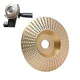Her Kindness Holzpolierscheibe, Goldene Wolframcarbid-Holz Schleifwerkzeug, Winkelschleifer Scheibe mit Einem Außendurchmesser 100mm und Einem Innendurchmesser 16mm für Holzbearbeitung, S