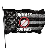 Unmask Our Kids Flags 7,6 x 12,7 cm Outdoor/Indoor Urlaub Dekoration Gartenflagg