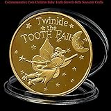 BAAQII 1 PC Twinkle The Tooth Fairy Coin Gedenkmünze für Kinder Baby Geschenke Souvenir G