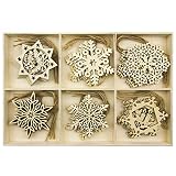 BUKAIXIN Weihnachtsschmuck personalisiert - Weihnachtsschmuck handgefertigt, Xmas Dekor, benutzerdefinierte, Holz Weihnachtsschmuck, Babys erste Weihnachten hängende Andenk