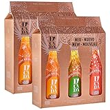 D'cada tropische Bio-Erfrischung, 2 Tripacks, nachhaltig & bio-zertifiziert, exotische Früchte, Mango-Maracuja-Panela, Guave-Orange-Panela, Lulo-Panela, EINWEG-Glas (6 x 340ml)