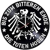 Die Toten Hosen Vinyl Wanduhr Vinyl Schallplatte Retro Wanduhr Geburtstag Neujahr Weihnachten Geburtstag Geschenk Persönlichkeit Kreativ Home Design Wanddek