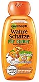 Garnier Wahre Schätze Mildes Shampoo für Kinder, Haarshampoo mit Aprikose und Baumwollblüte, Kindershampoo (3 x 250ml)